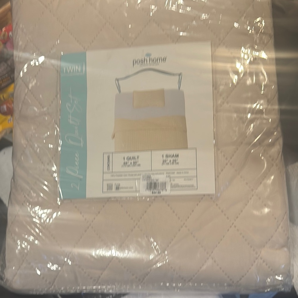 Tan Quilted Bedding Set for Cozy Comfort